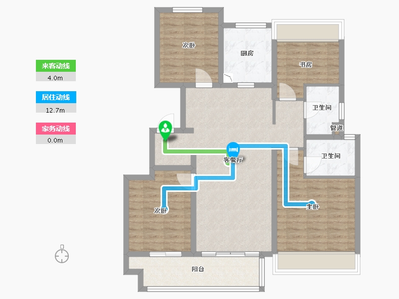 安徽省-芜湖市-伟星政务壹号-100.00-户型库-动静线