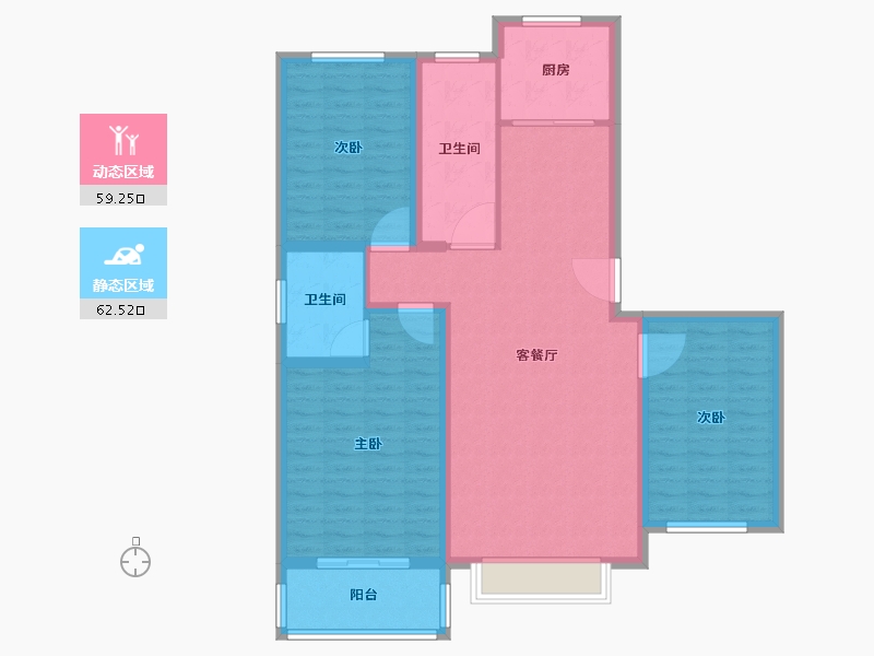 河北省-保定市-中诚晶典-110.01-户型库-动静分区