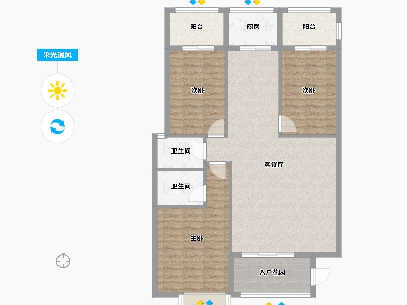 广东省-汕头市-南洋珠池路项目-101.04-户型库-采光通风