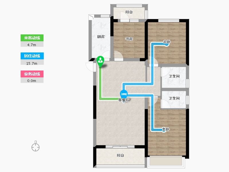 河南省-郑州市-郑地新港华苑-94.42-户型库-动静线