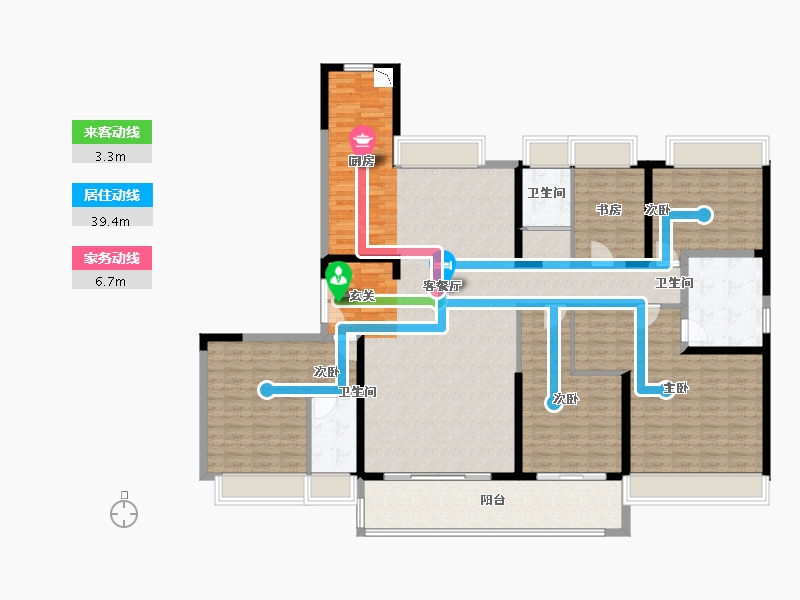 江苏省-徐州市-丰县碧桂园-185.01-户型库-动静线