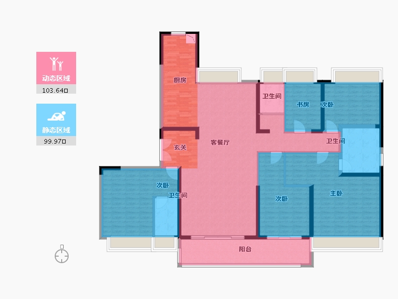 江苏省-徐州市-丰县碧桂园-185.01-户型库-动静分区