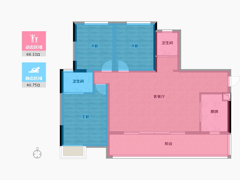 四川省-乐山市-马边广场-96.22-户型库-动静分区