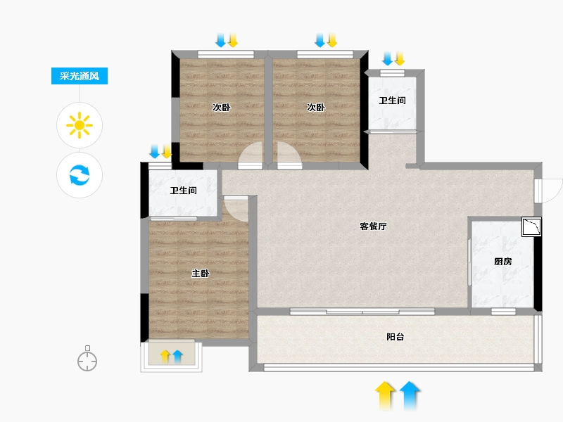 四川省-乐山市-马边广场-96.22-户型库-采光通风