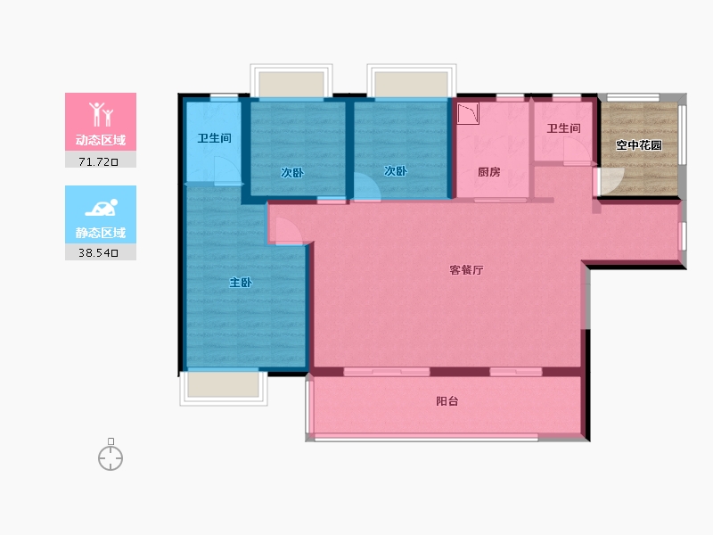 广东省-湛江市-保利・海上大都汇-104.99-户型库-动静分区