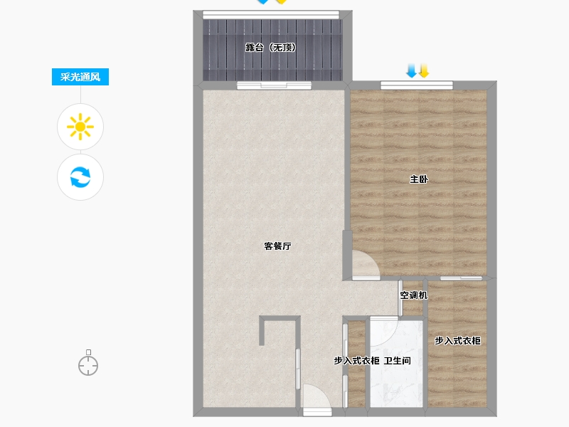 Florida-Miami-Dade-Country Club Towers-74.08-户型库-采光通风