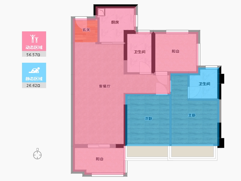 广东省-湛江市-湛江・远洋城-73.52-户型库-动静分区