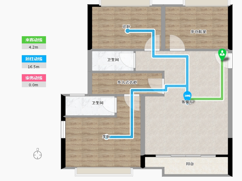 福建省-泉州市-晋江新塘宝龙世家-80.00-户型库-动静线