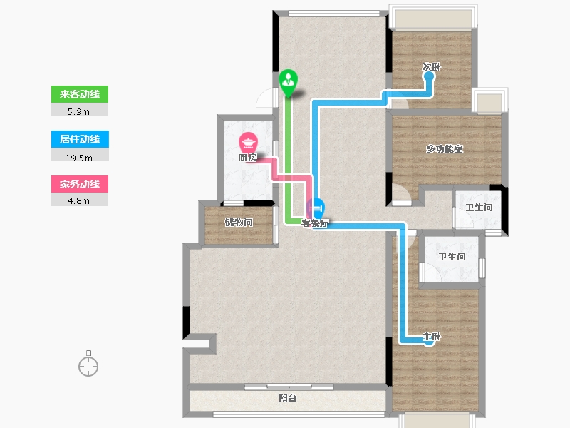 四川省-绵阳市-长虹天樾-151.50-户型库-动静线