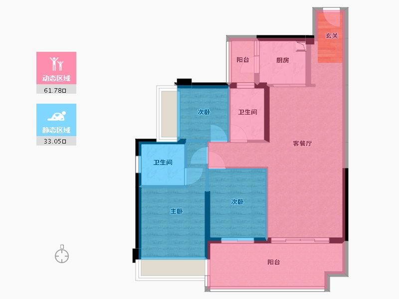 广东省-湛江市-博达峰境-84.57-户型库-动静分区