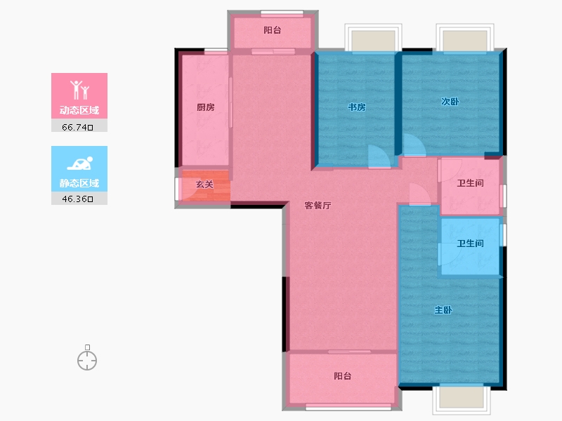 湖北省-武汉市-城投秀水青城-102.21-户型库-动静分区