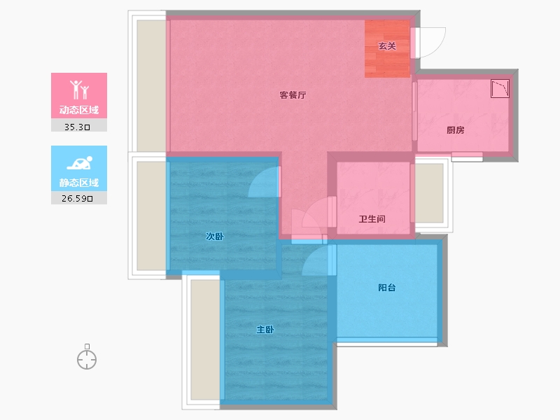 四川省-绵阳市-三汇・四季公园-54.28-户型库-动静分区