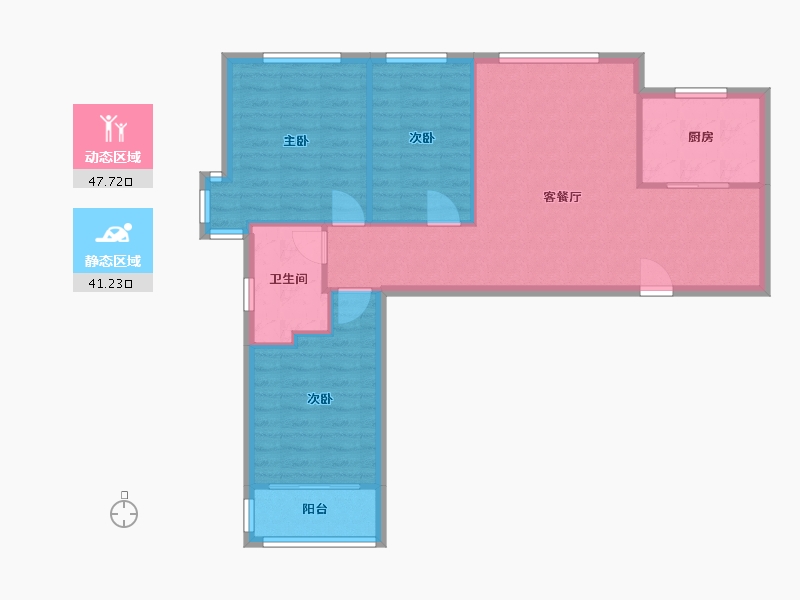 山东省-烟台市-烟台万达-80.79-户型库-动静分区