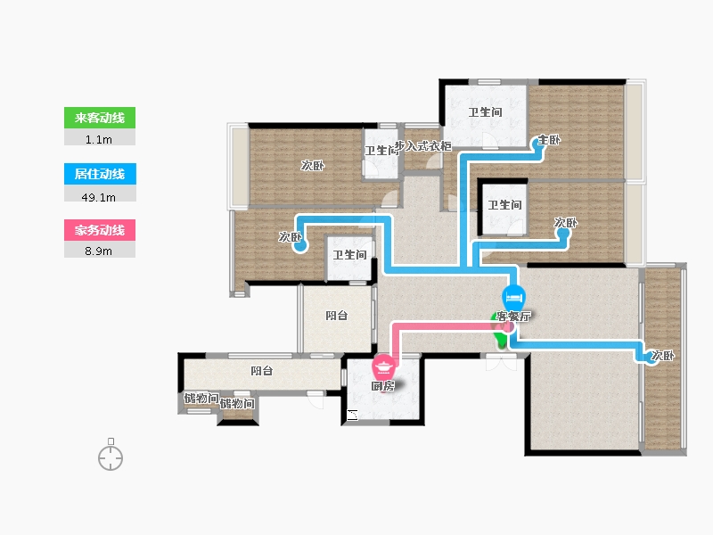 广东省-佛山市-海骏达宫馆-265.07-户型库-动静线