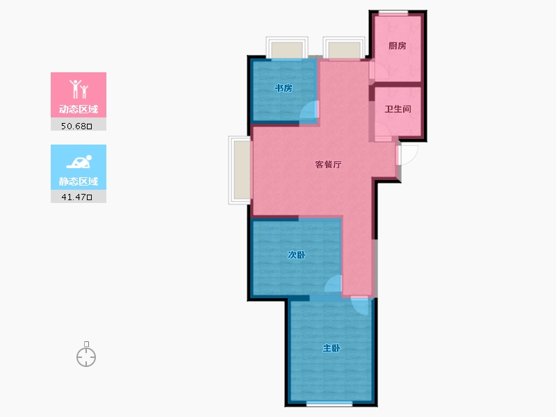 山东省-威海市-国盛金海滩9号-82.08-户型库-动静分区