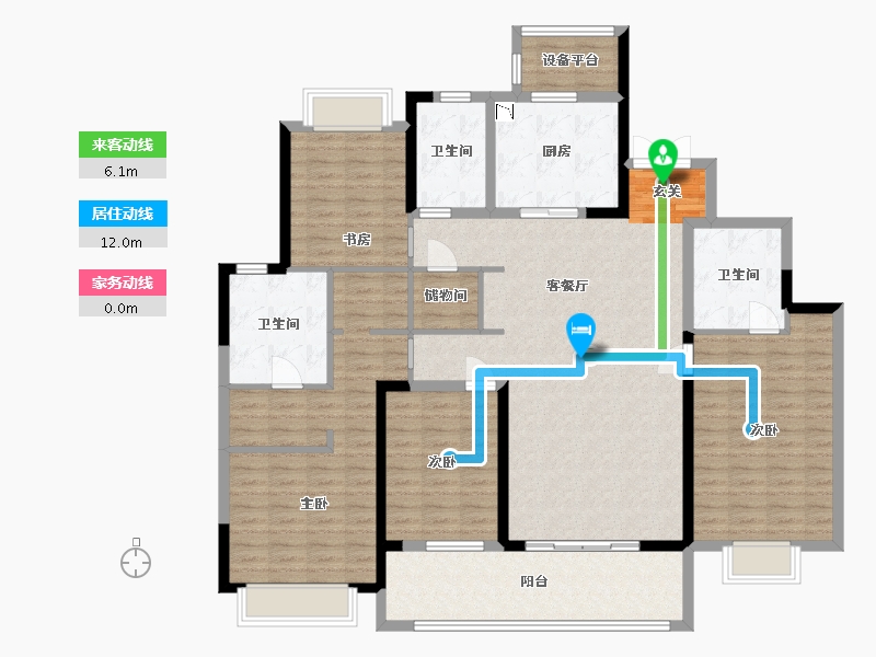 江苏省-常州市-新城怀德誉隽-157.11-户型库-动静线