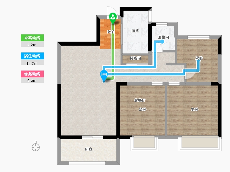 安徽省-蚌埠市-鹏欣天珑天�h-79.94-户型库-动静线