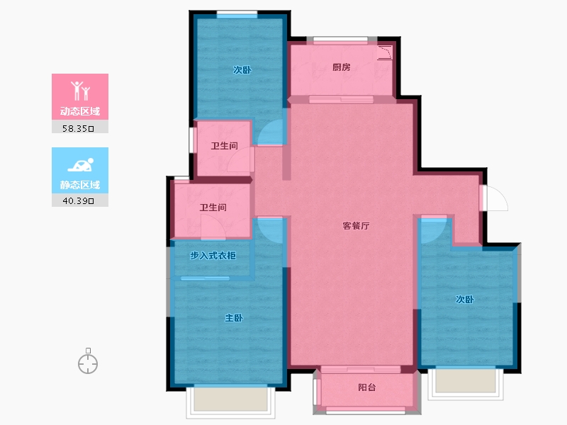 河北省-唐山市-和泓大成府-87.74-户型库-动静分区