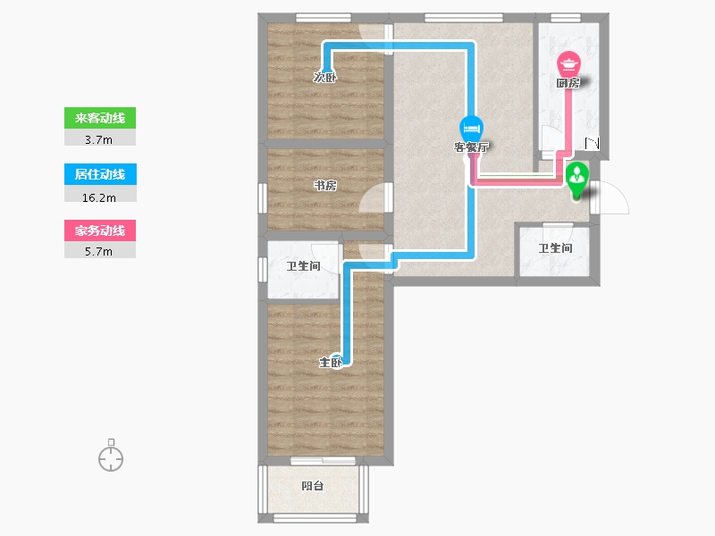 河北省-邢台市-全都城悦府-71.32-户型库-动静线