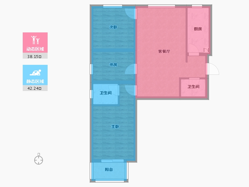 河北省-邢台市-全都城悦府-71.32-户型库-动静分区