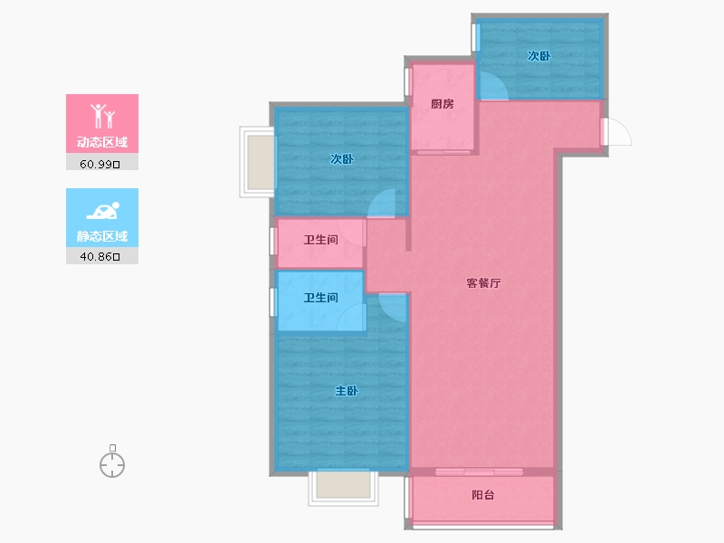 湖南省-怀化市-嘉鸿天街（榆园）-93.23-户型库-动静分区