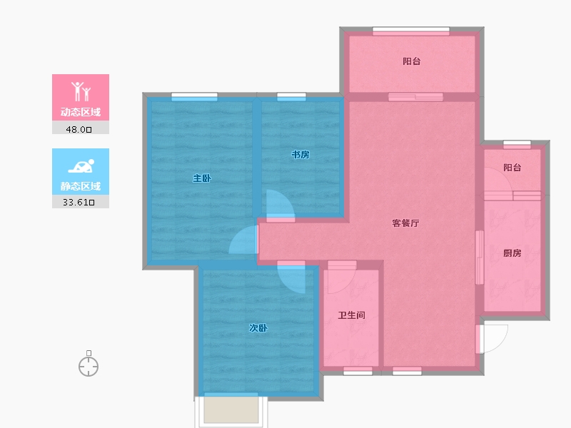 四川省-成都市-莱茵北郡-71.80-户型库-动静分区