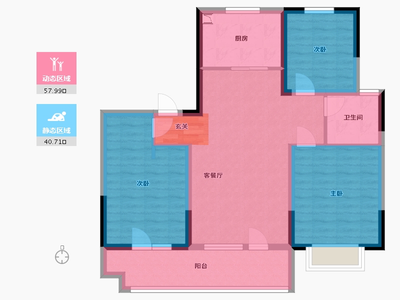 山东省-青岛市-康大・开元府-88.00-户型库-动静分区