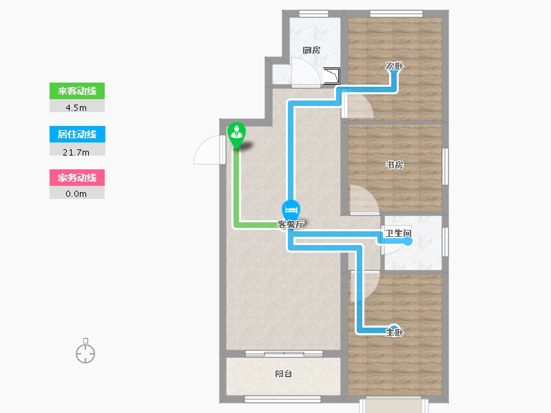 河北省-张家口市-境门御府-96.01-户型库-动静线