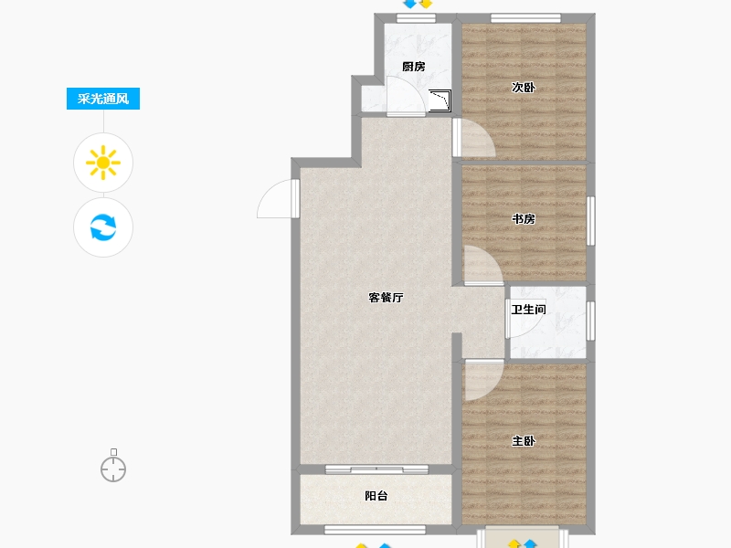 河北省-张家口市-境门御府-96.01-户型库-采光通风