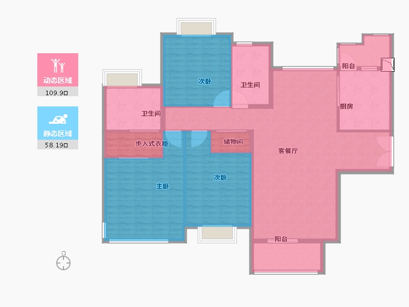 上海-上海市-天荟城-154.00-户型库-动静分区