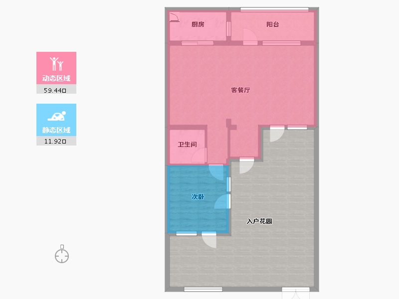 河北省-张家口市-万科・京城上方-108.06-户型库-动静分区