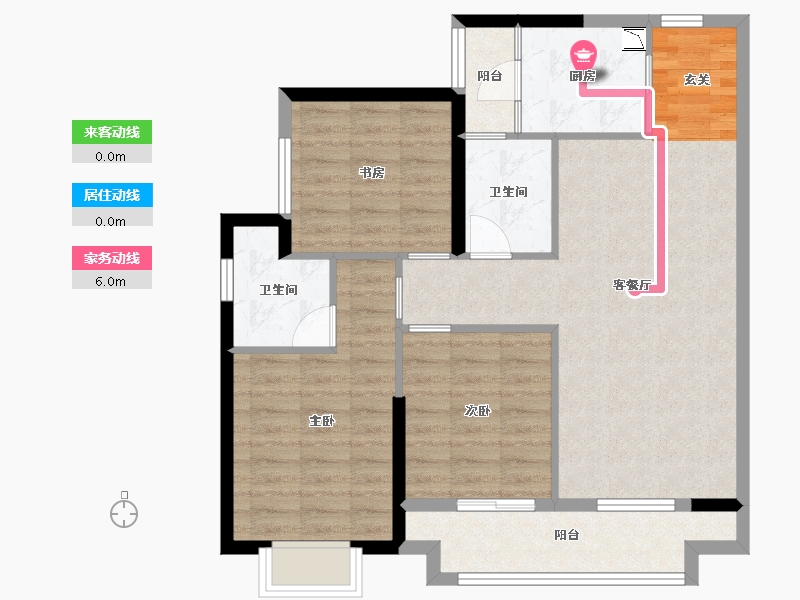 广东省-佛山市-建投绿地・璀璨天城-84.35-户型库-动静线