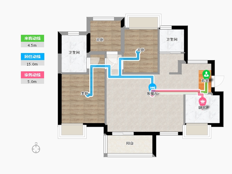 广东省-佛山市-中交・诚湾悦府-70.13-户型库-动静线