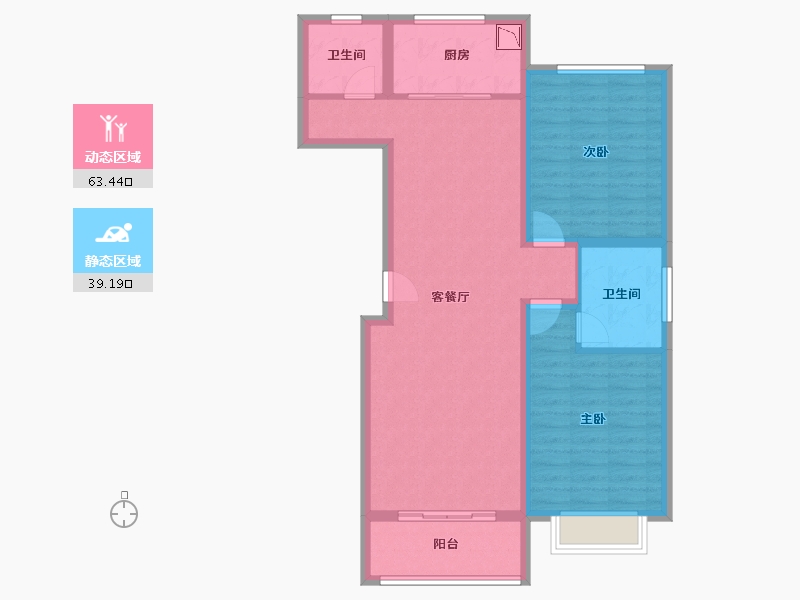 山东省-济宁市-新城雅居-92.04-户型库-动静分区