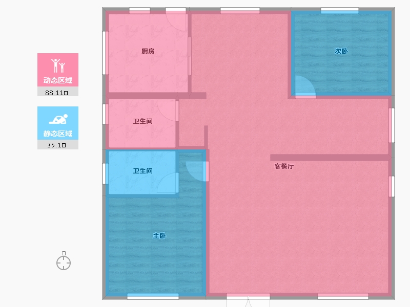 广西壮族自治区-南宁市-西乡塘-112.49-户型库-动静分区