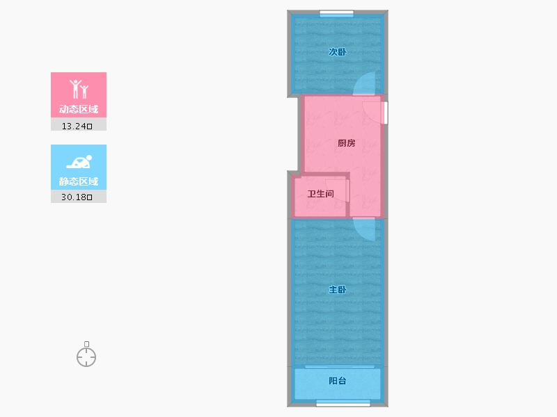 上海-上海市-新泾一村-38.73-户型库-动静分区