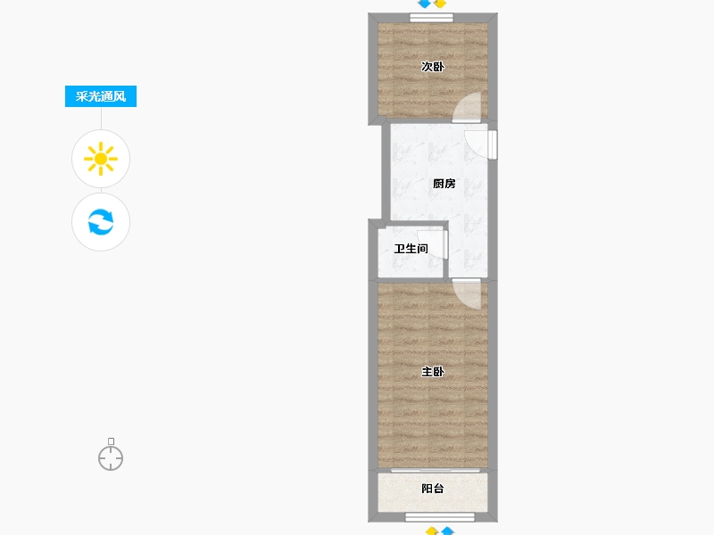 上海-上海市-新泾一村-38.73-户型库-采光通风