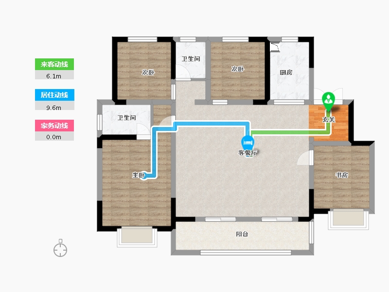 青海省-西宁市-奥园誉府-114.15-户型库-动静线