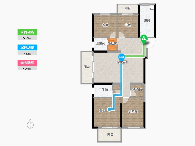 湖南省-长沙市-旭辉・都会山-114.44-户型库-动静线