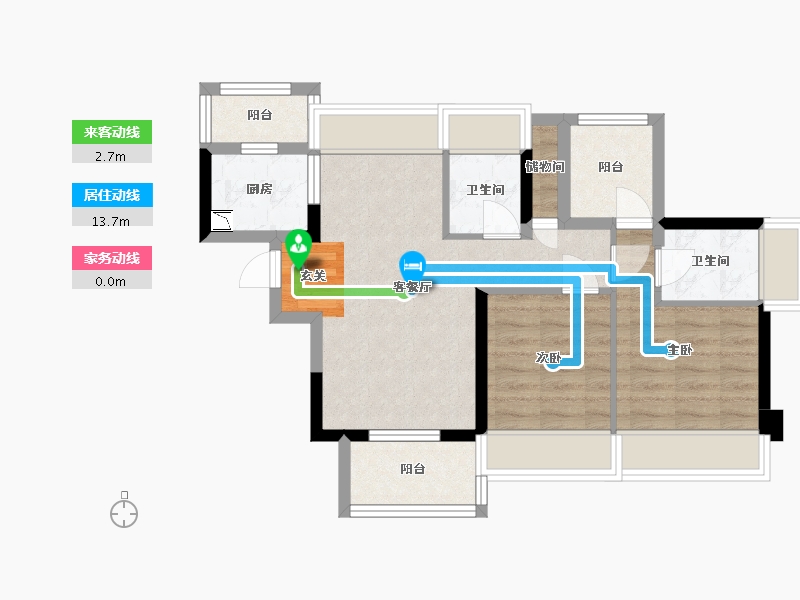 广东省-惠州市-鼎盛悦玺台-60.11-户型库-动静线