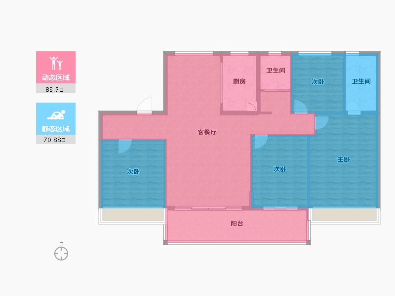 河南省-新乡市-碧桂园-141.99-户型库-动静分区