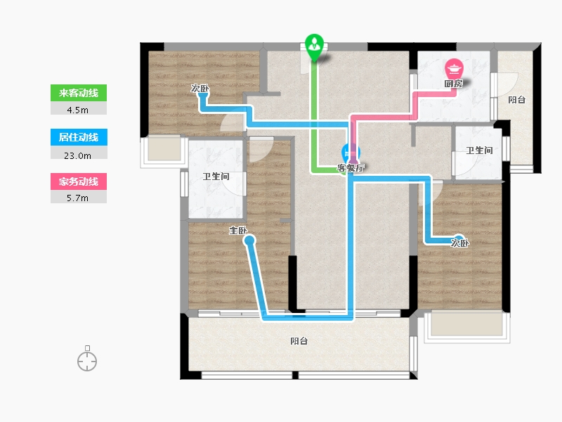 广东省-湛江市-雅居乐-101.50-户型库-动静线