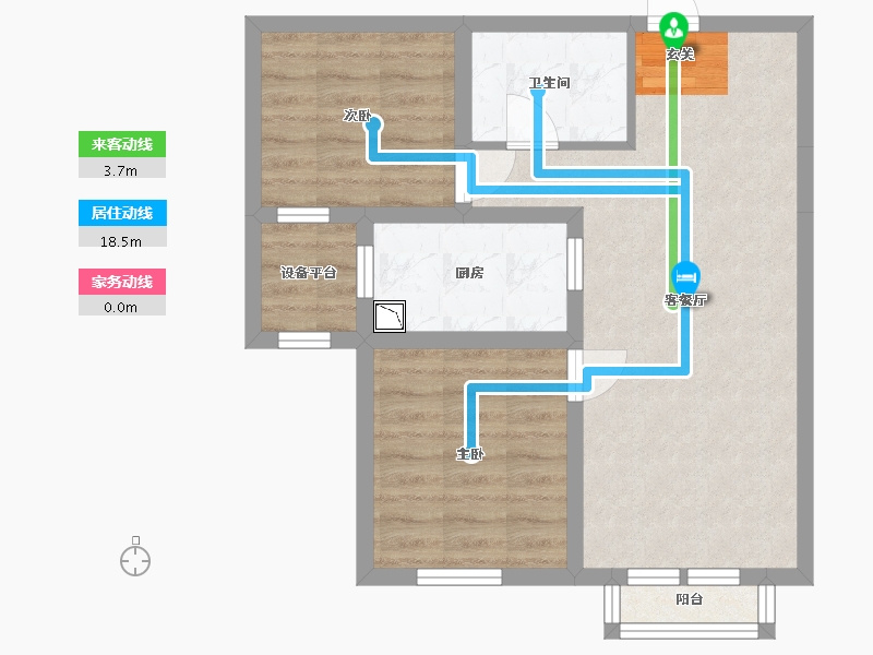 河北省-石家庄市-奥园城央云庭-57.80-户型库-动静线