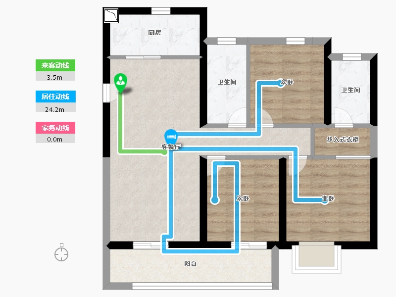 福建省-漳州市-世贸诚品-64.99-户型库-动静线