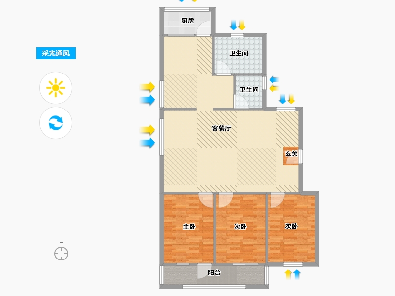 湖北省-武汉市-就业小区-112.73-户型库-采光通风