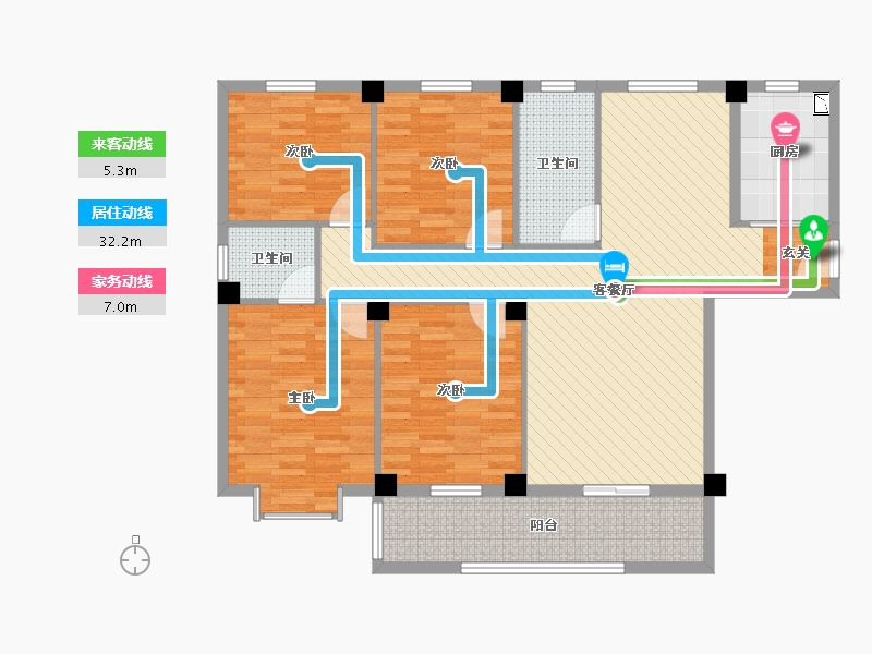 湖北省-黄冈市-花桥-121.99-户型库-动静线