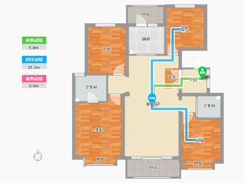 河北省-邯郸市-澜湾-118.69-户型库-动静线