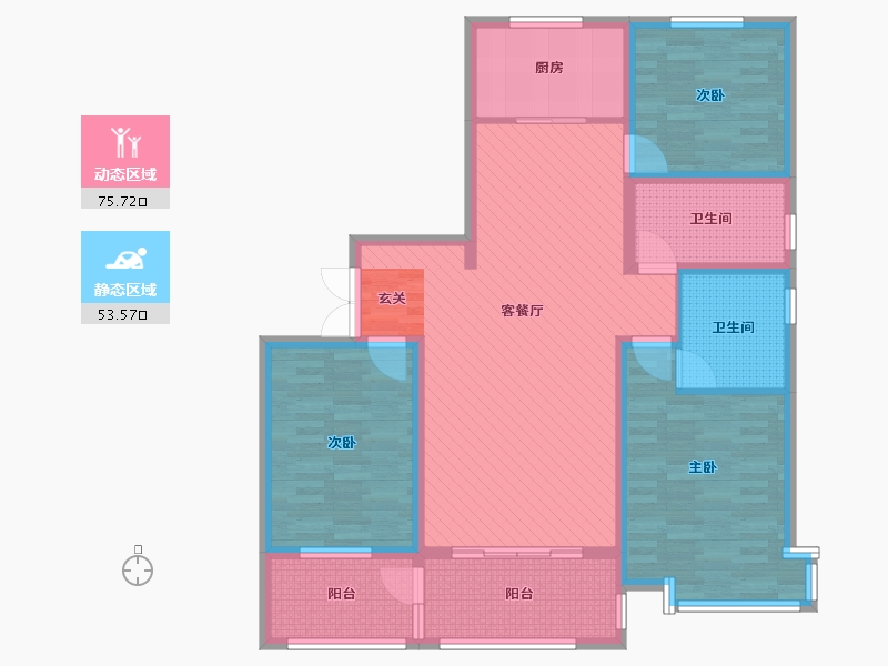 山东省-日照市-安泰名筑-113.89-户型库-动静分区