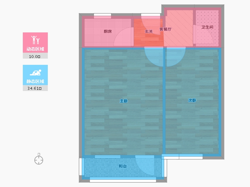 北京-北京市-三义东里-39.21-户型库-动静分区