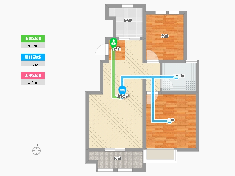 山东省-东营市-金宇润苑二期-67.28-户型库-动静线